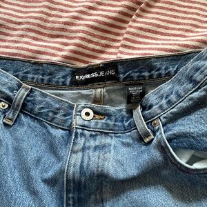 Express womens Light Blue Bootcut Jeans